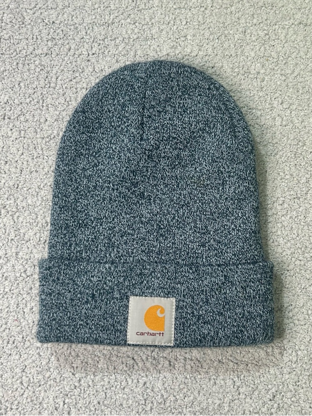 Carhartt Beanie Watch Hat OS Navy Marled Gorpcore Streetwear Workwear Knit Cap